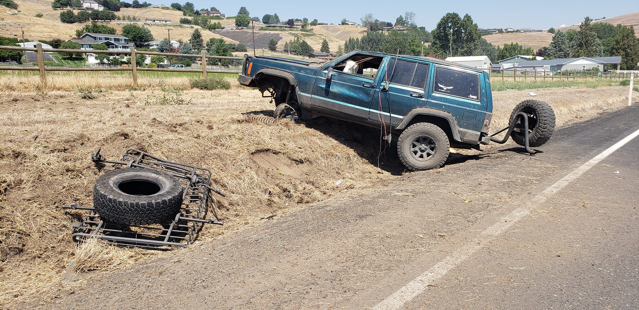 Rollover Crash SR129